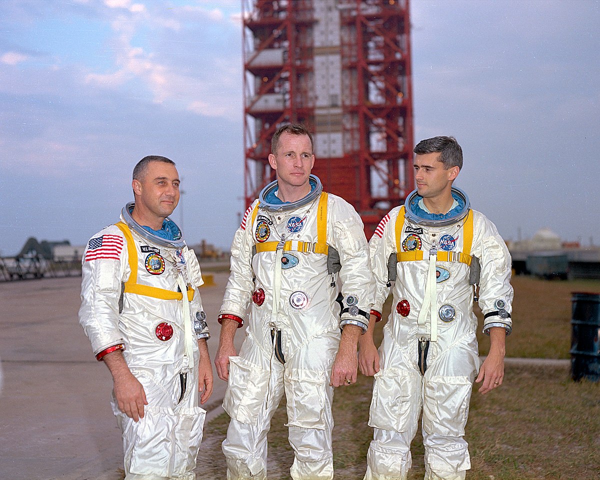 Apollo 1 crew; Gus Grisholm, Ed White, and Roger Caffee