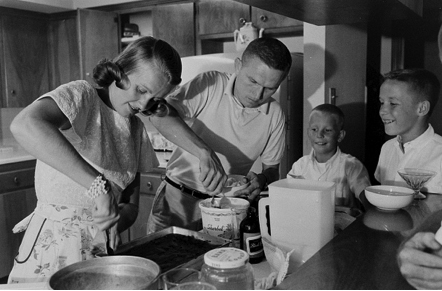 Breakfast at the Borman household, circa 1964