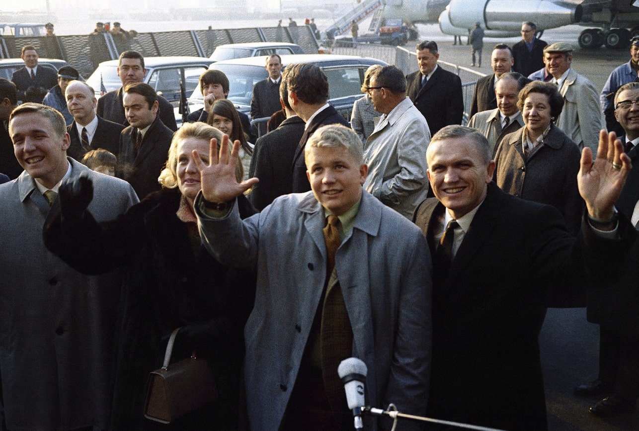The Borman's on their 1969 world tour following the Apollo 8 mission.